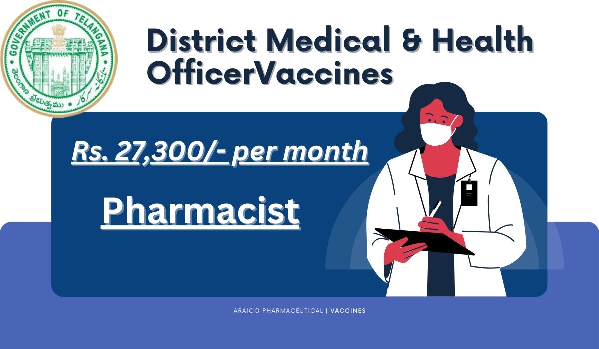 [Rs. 27k per month] District Medical & Health Officer Hiring Pharmacist
