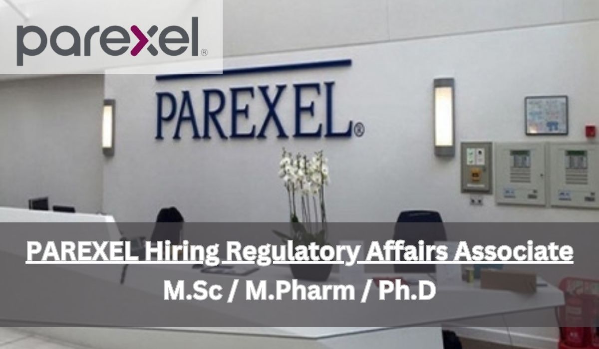 PAREXEL Hiring Regulatory Affairs Associate