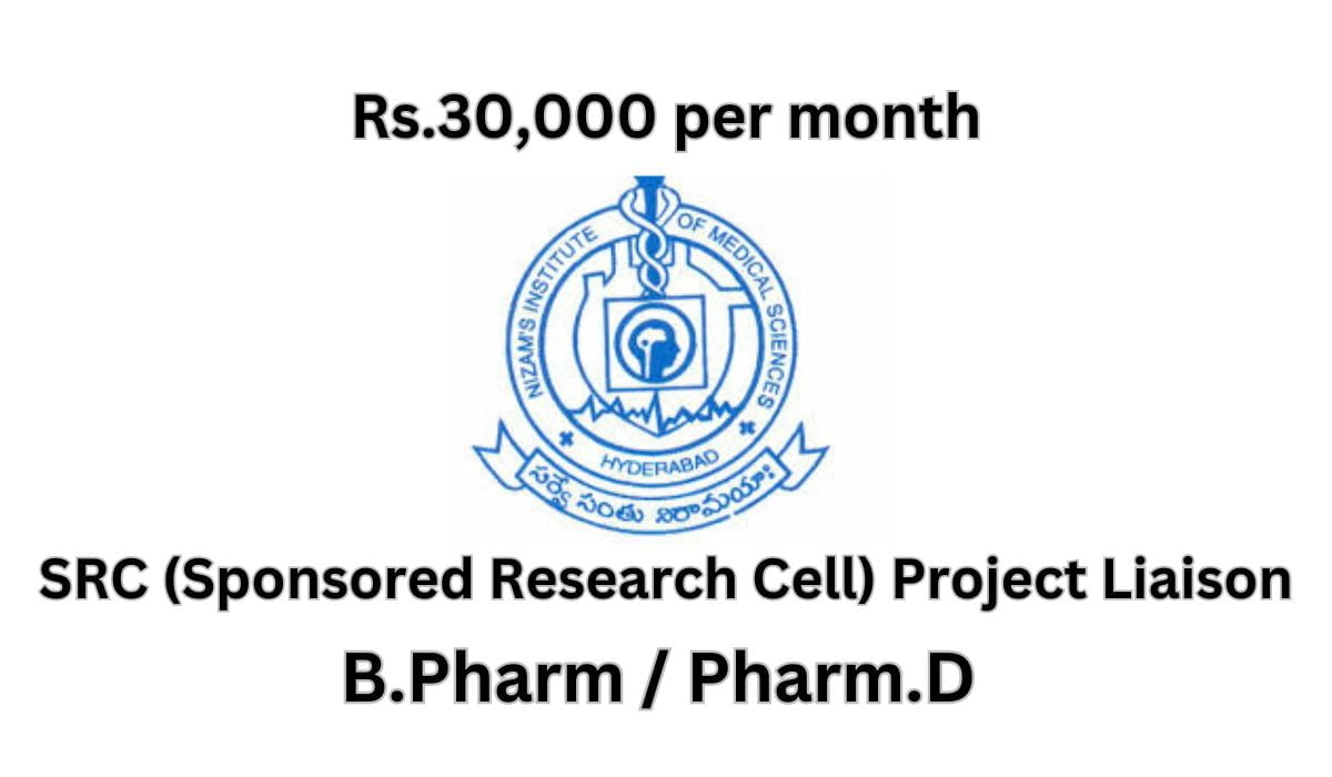 [Rs.30k per month] NIMS Hiring In B.Pharm or Pharm.D
