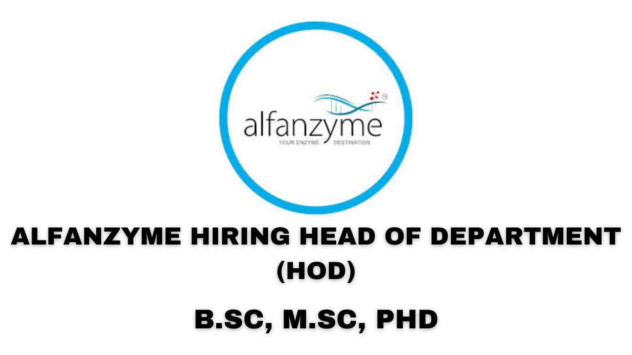 Alfanzyme Hiring B.Sc, M.Sc, PhD