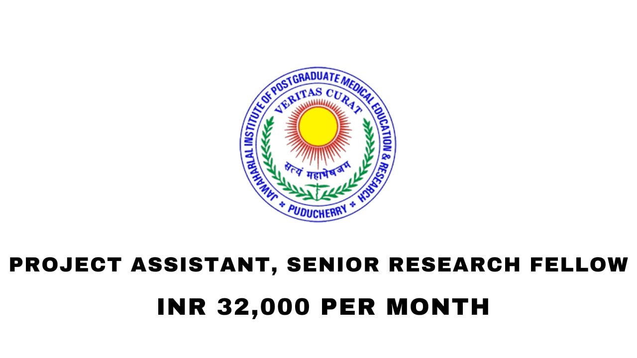 [INR 32k Per Month] JIPMER Pharma Hiring Project Assistant