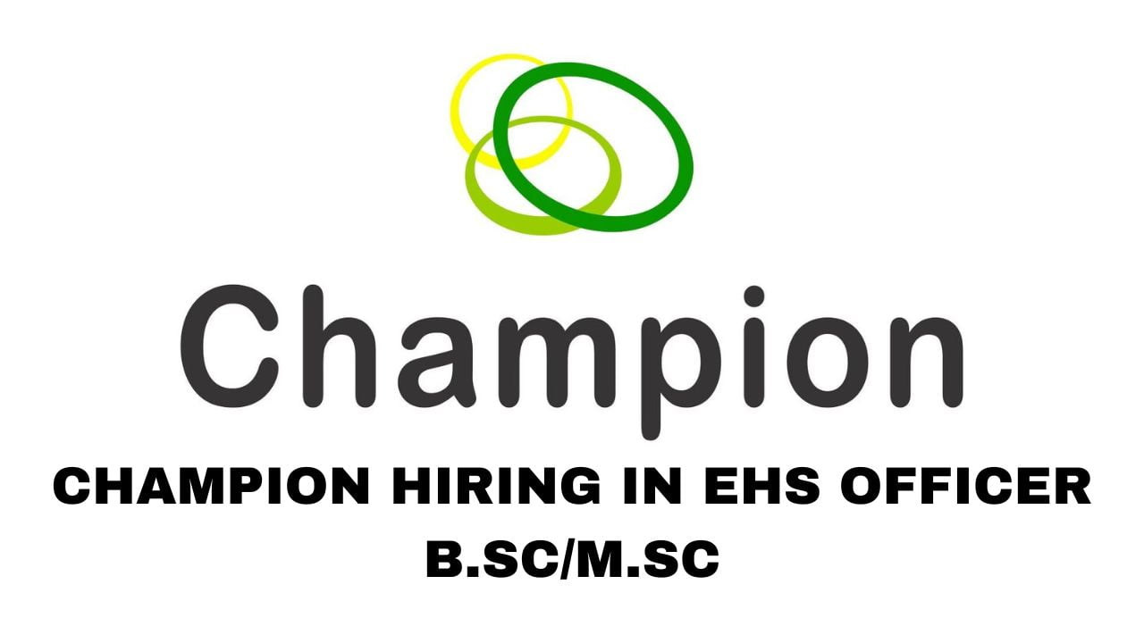 Champion Hiring In B.Sc/M.Sc