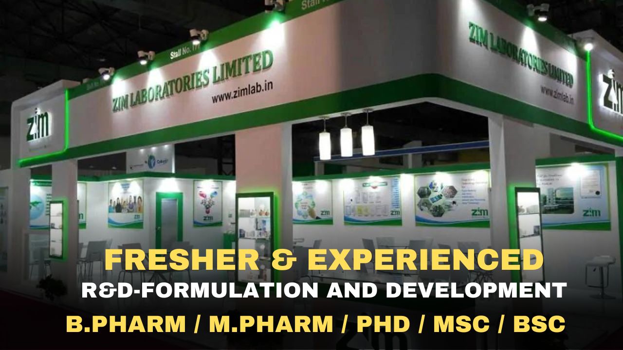 ZIM Laboratories Hiring In FR&D @Maharashtra