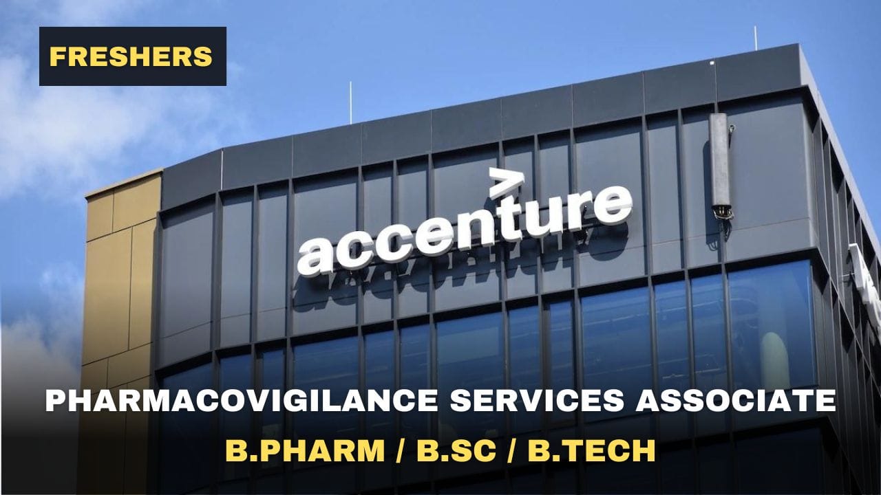 Accenture Hiring Pharmacovigilance Services Associate
