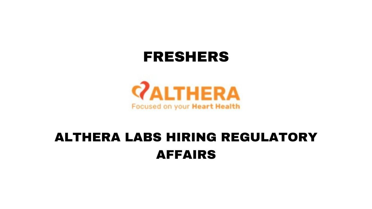 Althera Labs Hiring Regulatory Affairs