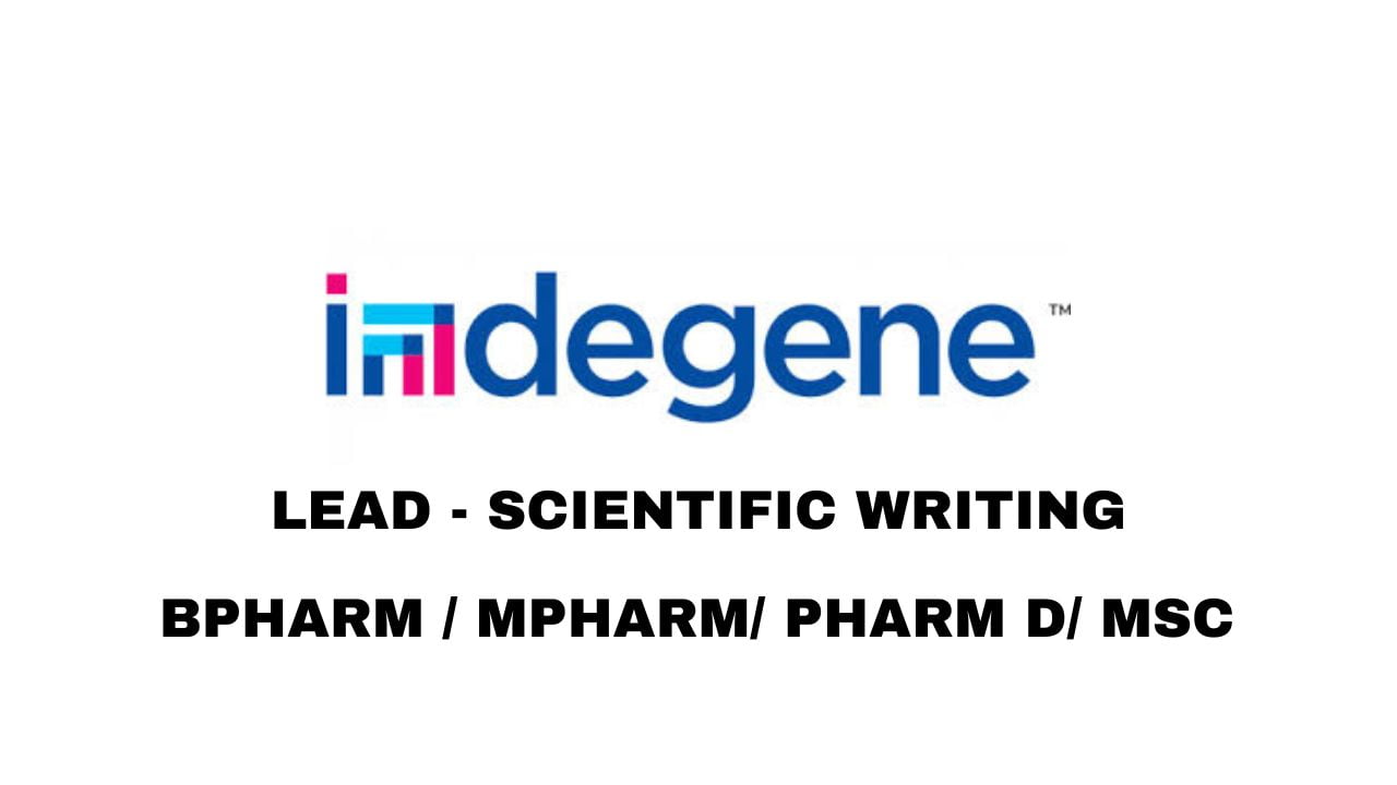 Indegene Hiring Lead - Scientific Writing
