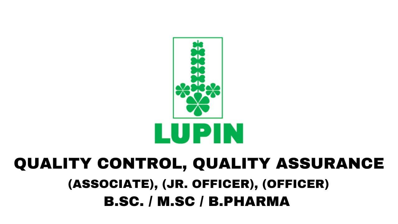 Lupin Hiring Quality Control, Quality Assurance