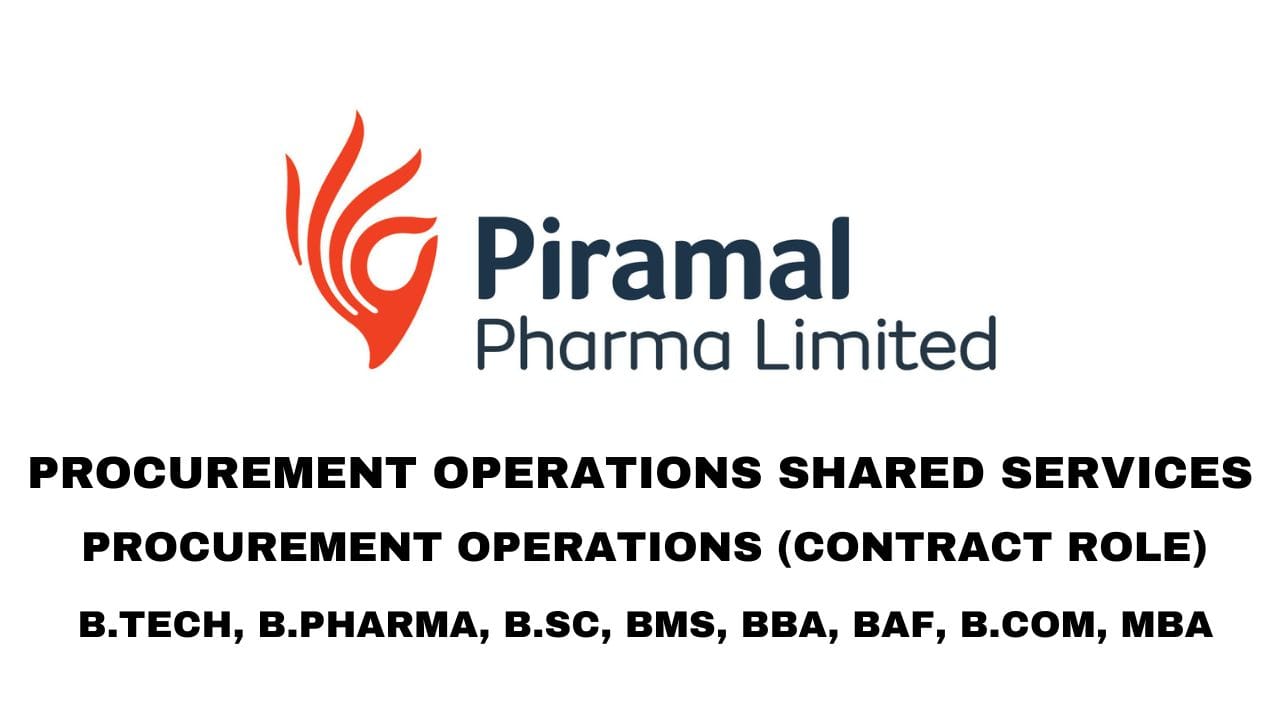 Piramal Pharma Limited Hiring Procurement Operations Shared Services