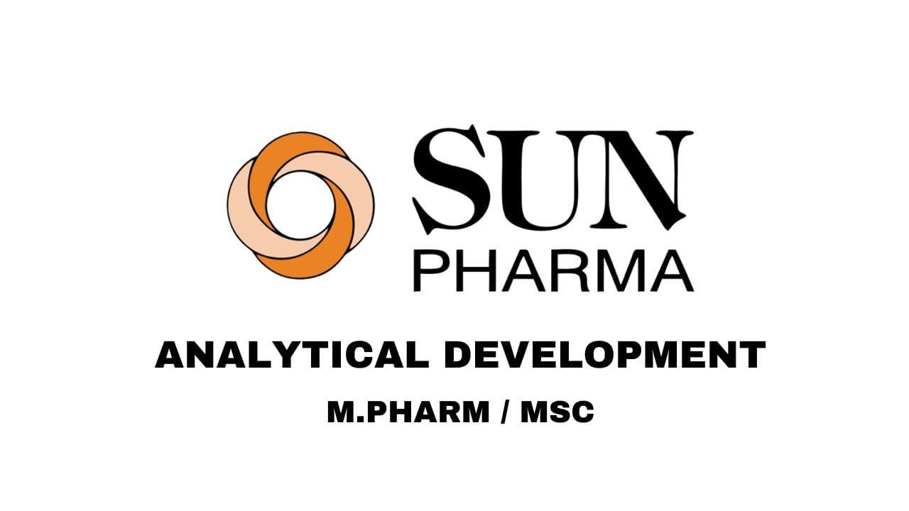 Sun Pharmaceutical Hiring Analytical Development