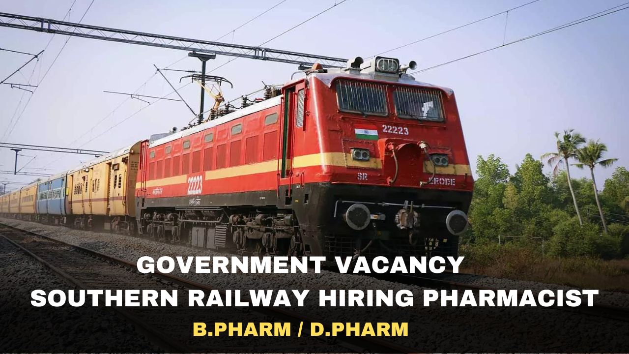 Southern Railway Hiring Pharmacist