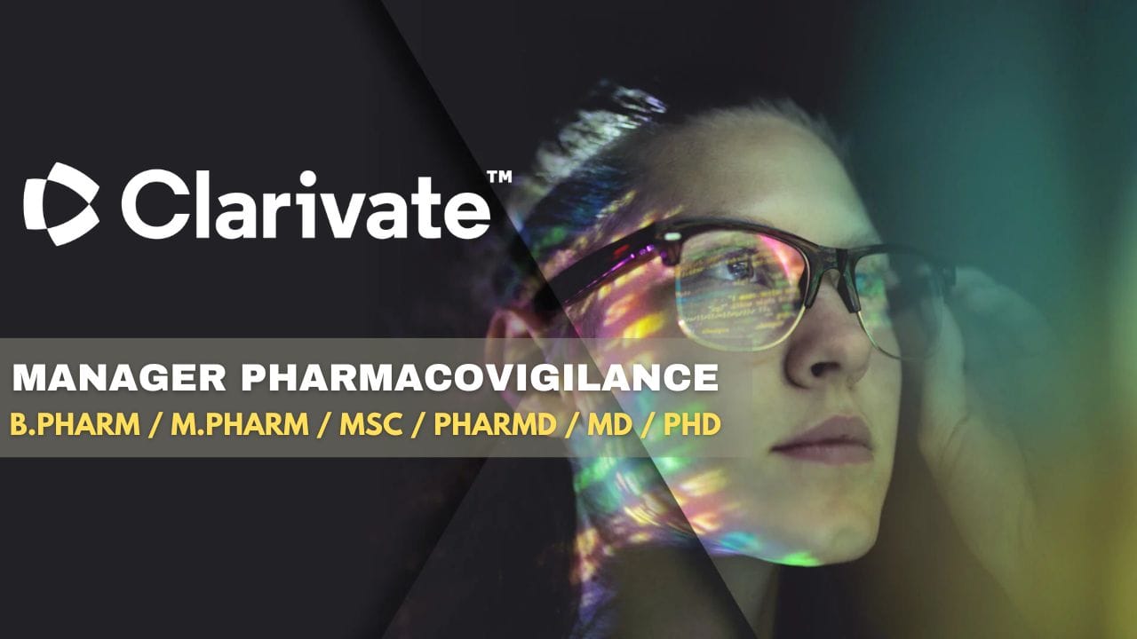 Clarivate Hiring Manager Pharmacovigilance