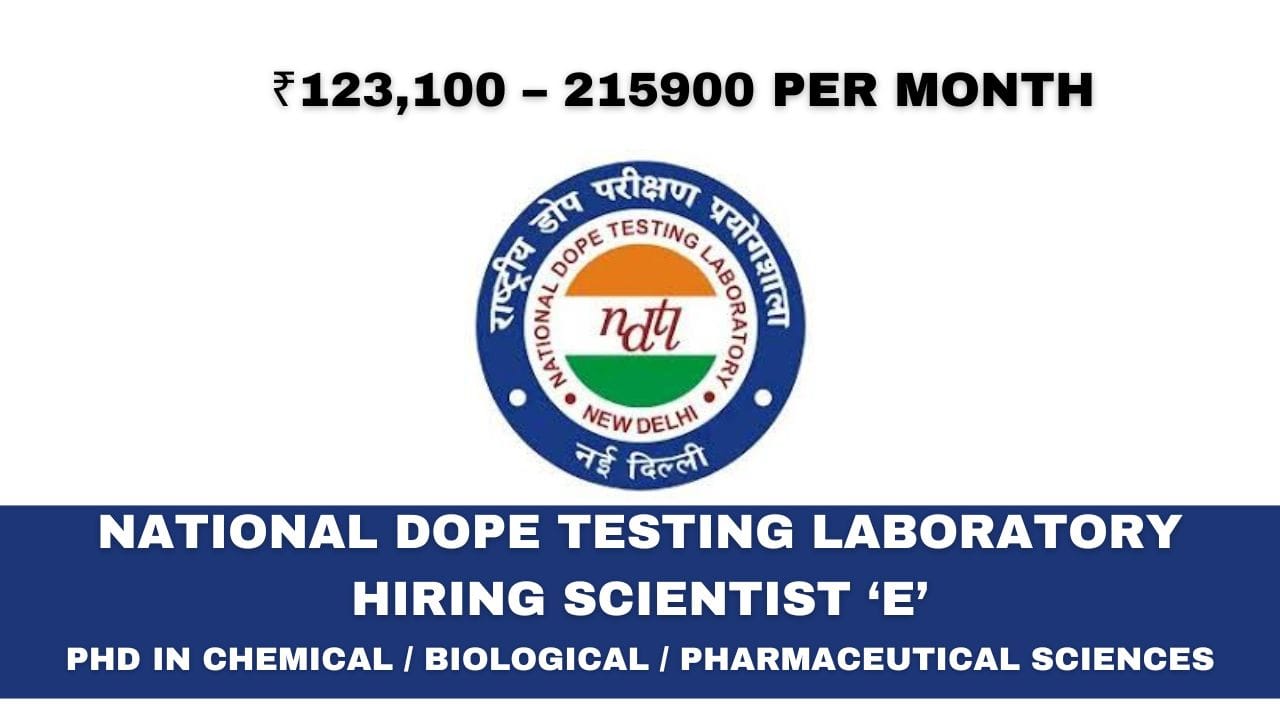 National Dope Testing Laboratory Hiring Scientist ‘E