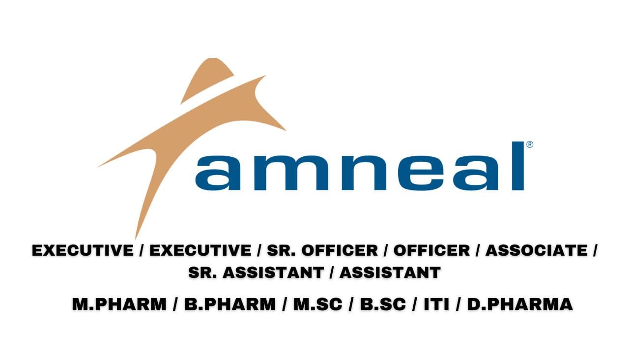 Amneal Pharmaceuticals Pvt Hiring injectable manufacturing