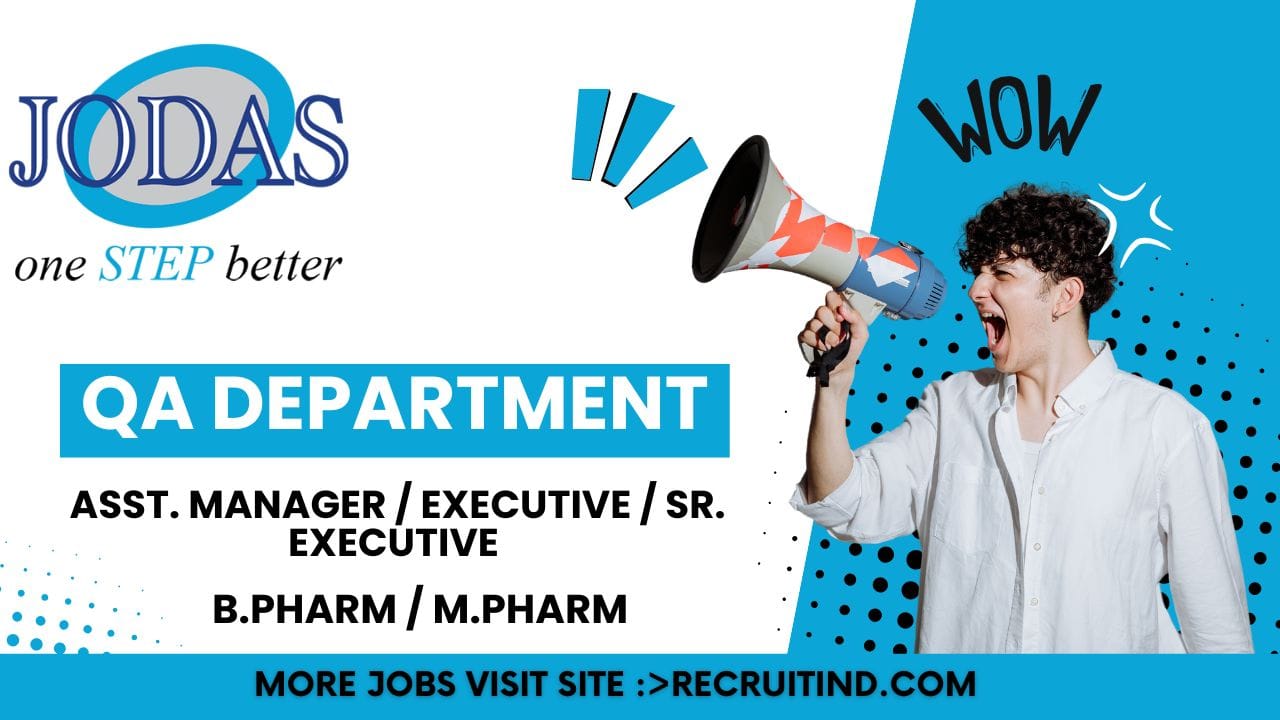 Jodas Expoim Pvt Hiring QA Department