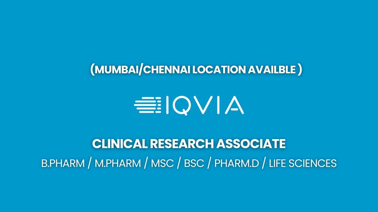 IQVIA Hiring Clinical Research Associate
