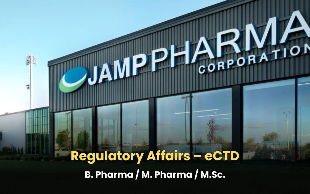 JAMP Pharma Hiring Regulatory Affairs – eCTD