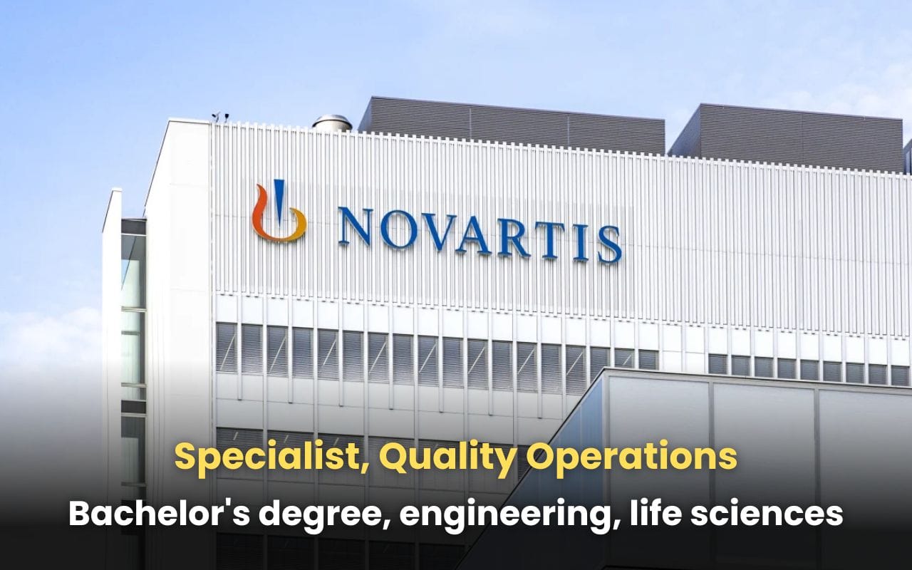 Novartis Hiring Specialist, Quality Operations