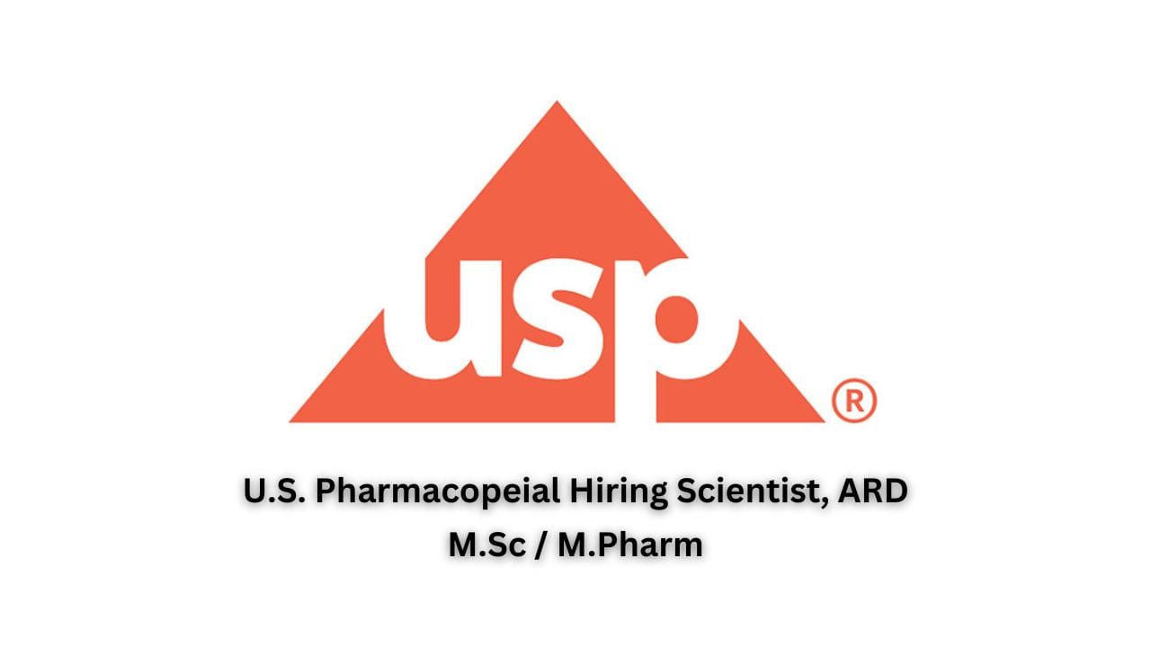 U.S. Pharmacopeial Hiring Scientist, ARD