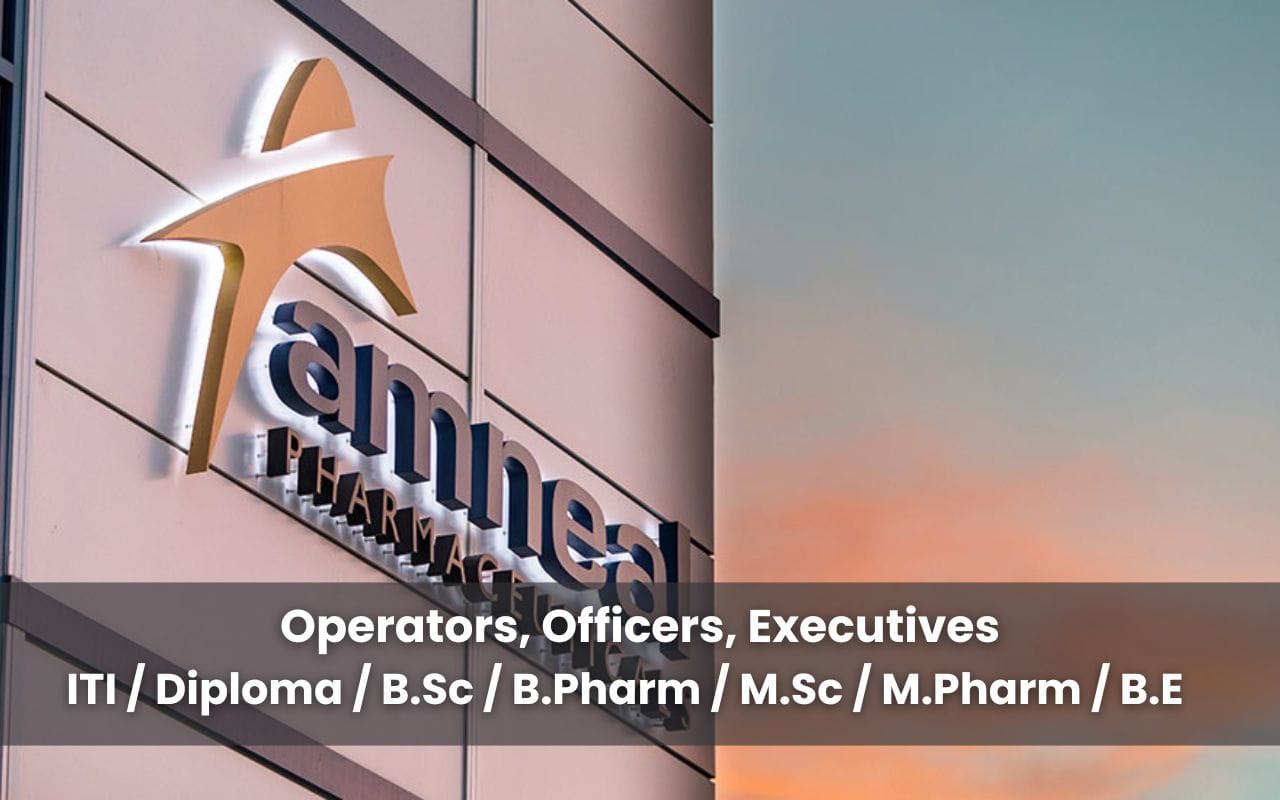 Amneal Pharmaceuticals Hiring Operators, Officers, Executives