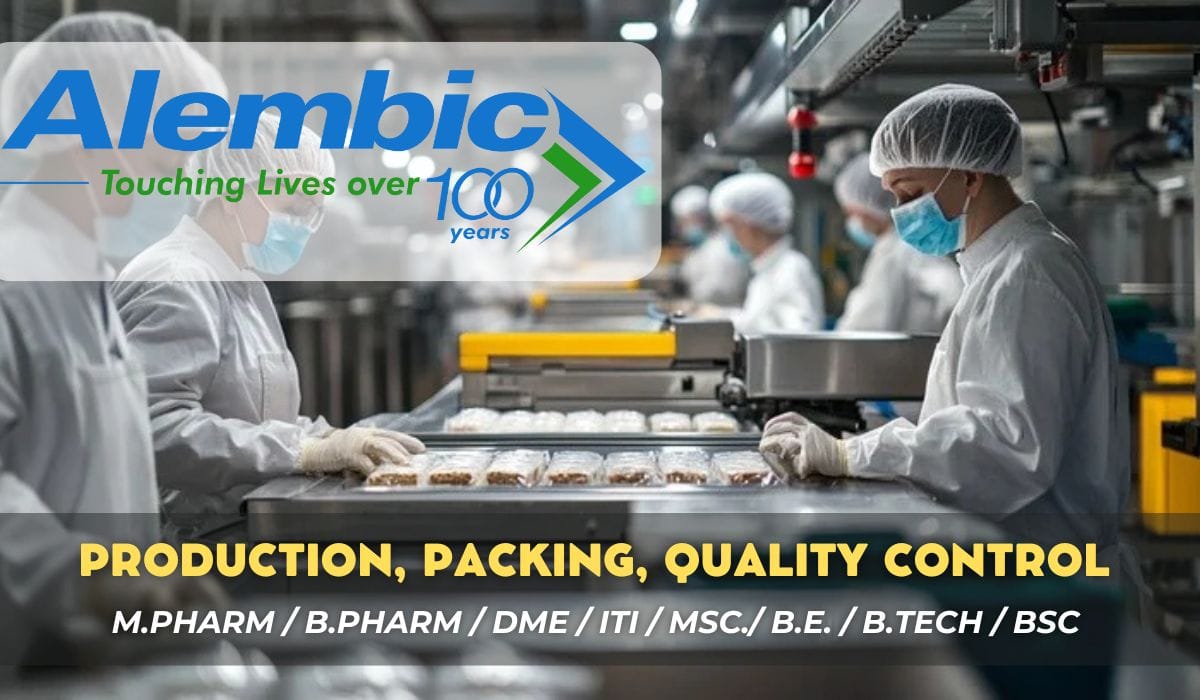 Alembic Pharmaceuticals Production, Packing, Quality Control