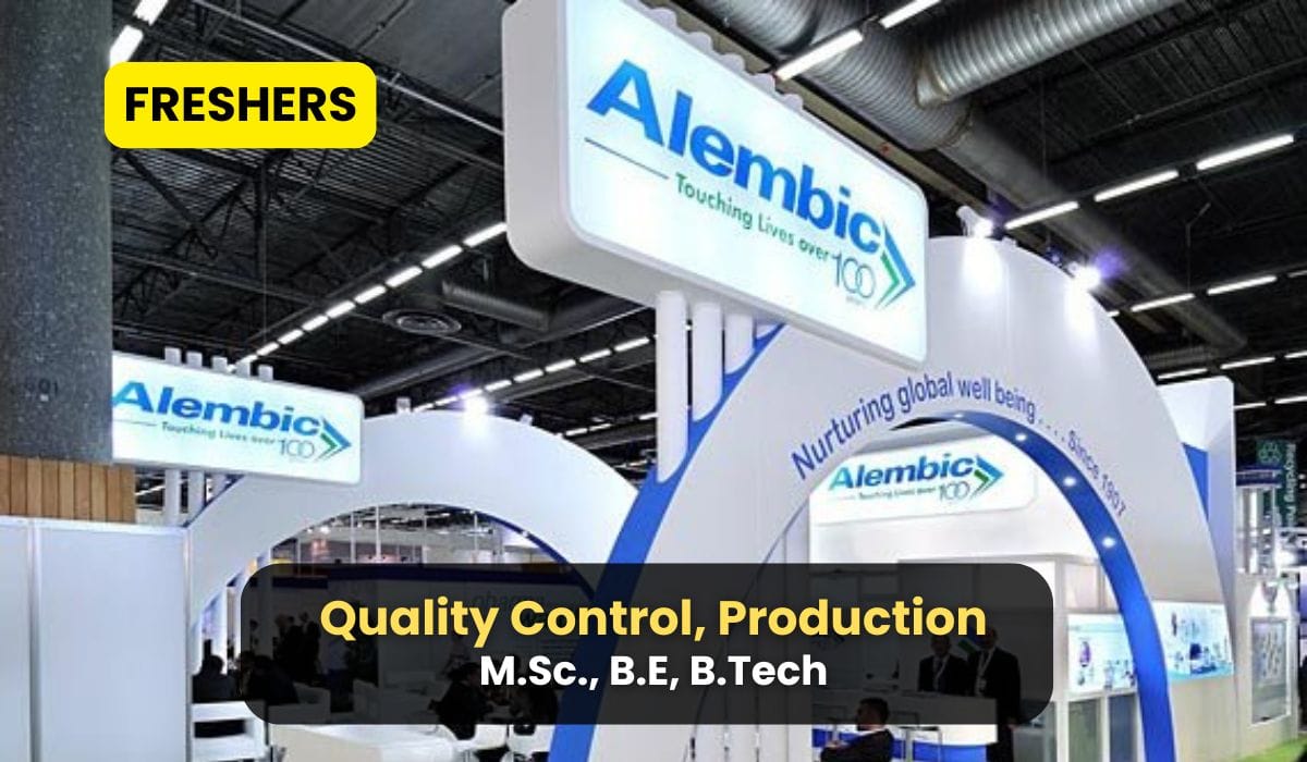(Freshers) Alembic Pharmaceuticals Hiring Quality Control, Production