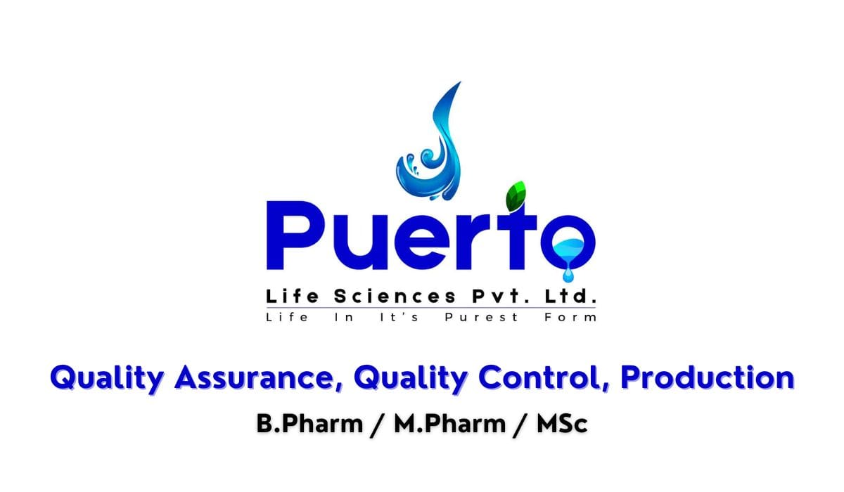 Puerto Life Sciences Hiring QC, QA, Production