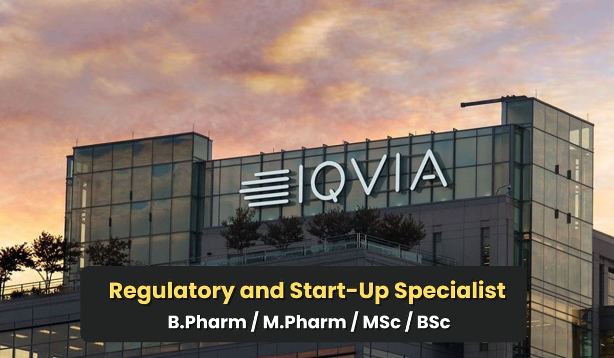 IQVIA Hiring Regulatory and Start-Up Specialist