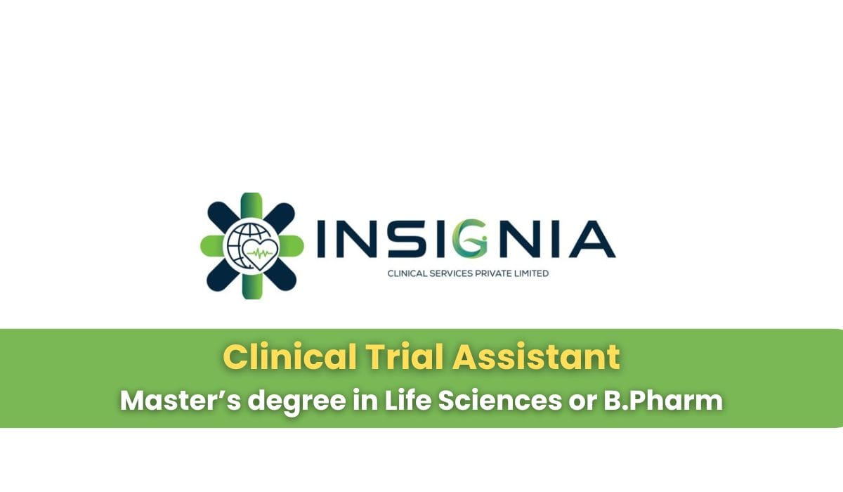 Insignia Clinical Services Hiring Clinical Trial Assistant