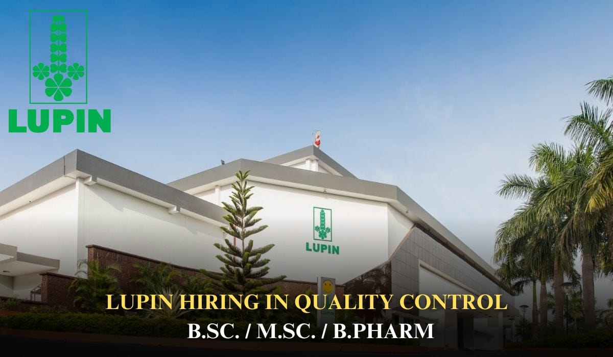 Lupin Hiring In Quality Control