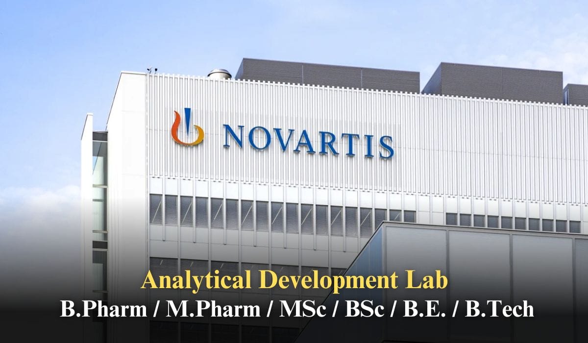 Novartis Hiring Analytical Development Lab