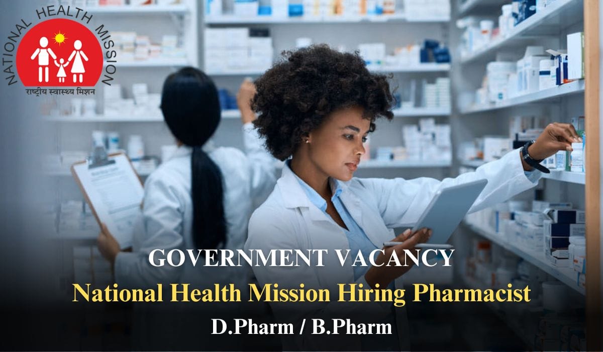 National Health Mission Hiring Pharmacist