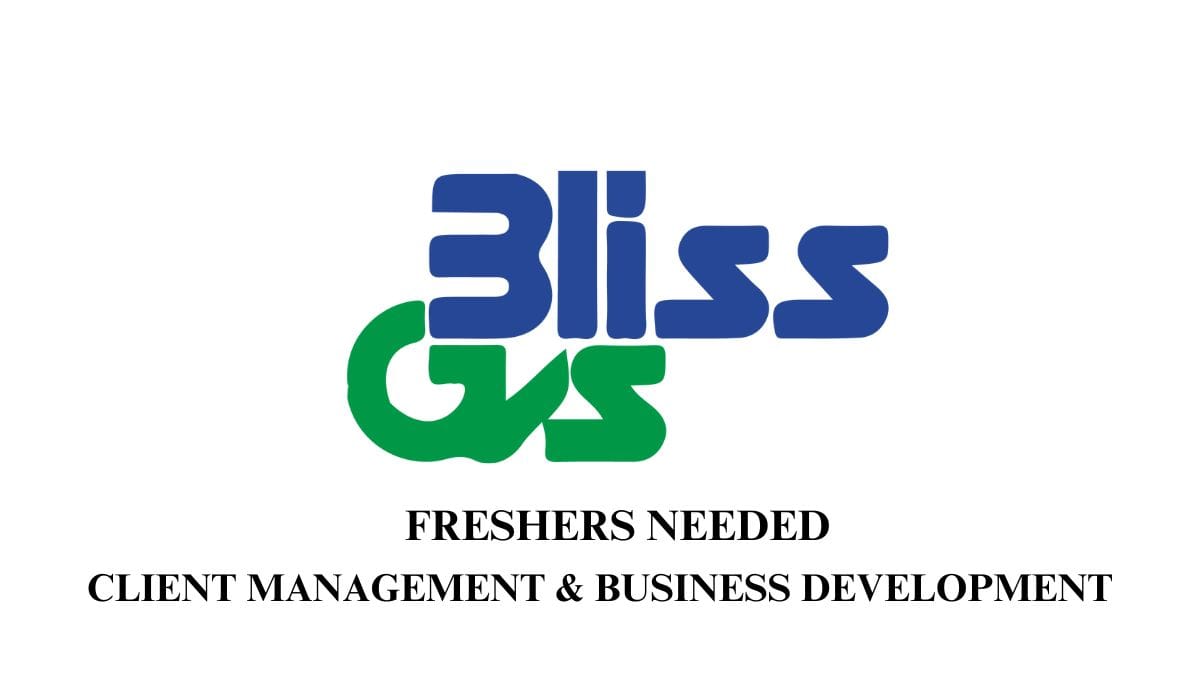 (Freshers) Bliss GVS Pharma Hiring Client Management & Business Development.