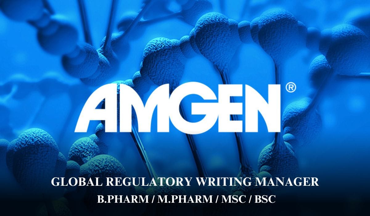 Amgen Hiring Global Regulatory Writing Manager