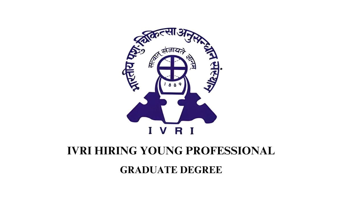 IVRI Hiring Young Professional
