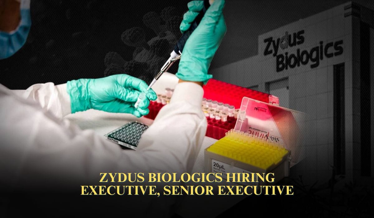 Zydus Biologics Hiring Executive, Senior Executive