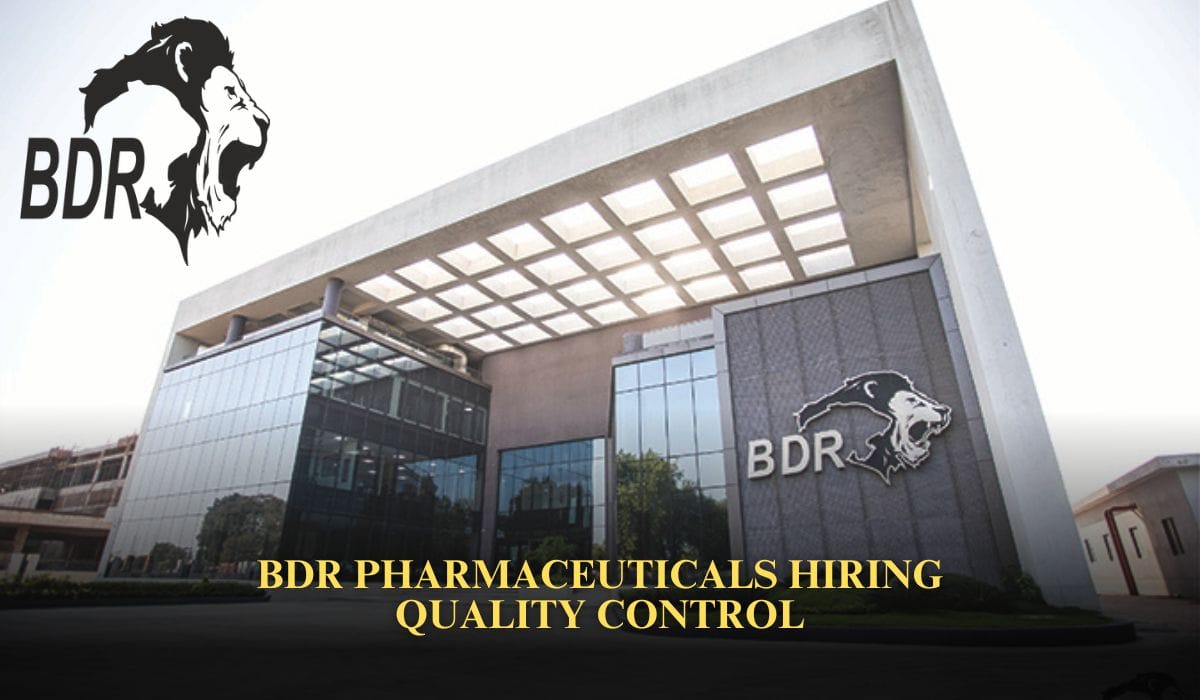 BDR Pharmaceuticals Hiring Quality Control