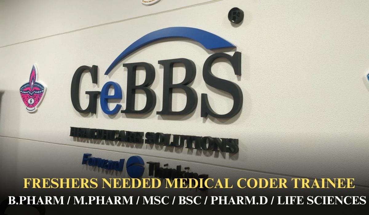 [Freshers] GeBBS Healthcare Solutions Hiring In Medical Coder Trainee