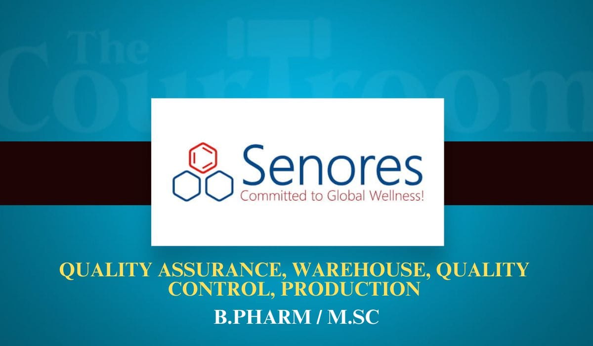 Senores Pharmaceuticals Hiring Quality Assurance, Warehouse, Quality Control, Production