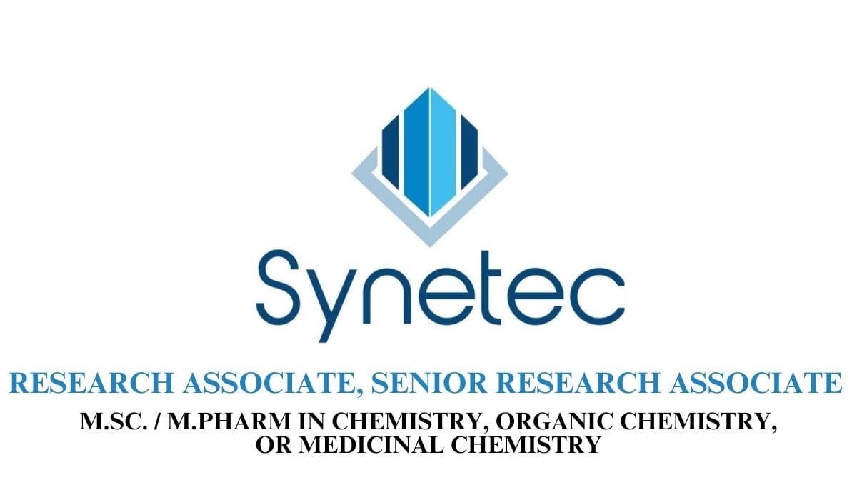 Syneotec Hiring Research Associate, Senior Research Associate