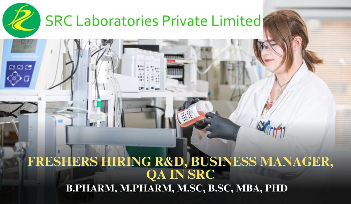 Freshers Hiring R&D, Business Manager, QA In SRC