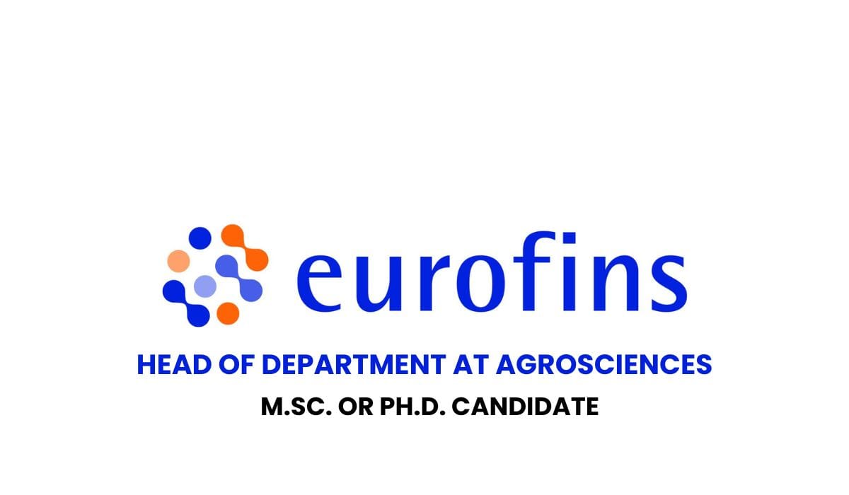 Eurofins Hiring Head of Department at Agrosciences