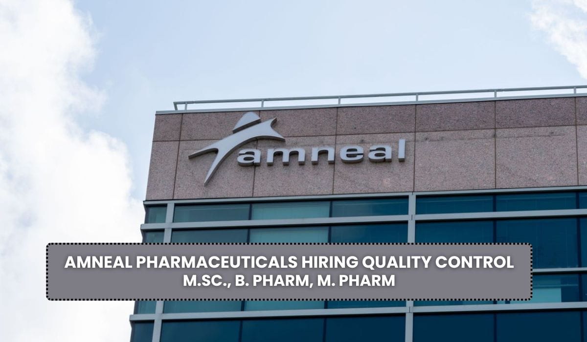 Amneal Pharmaceuticals Hiring Quality Control