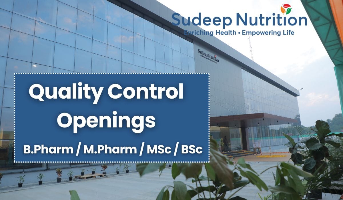 Sudeep Nutrition Hiring Quality Control
