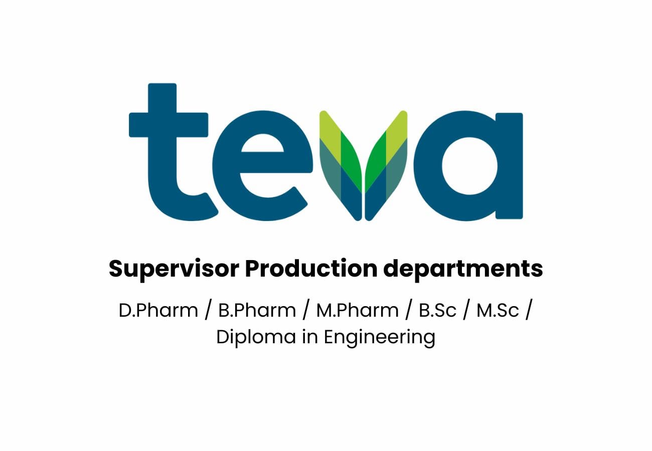 Teva Pharmaceuticals Hiring For Production