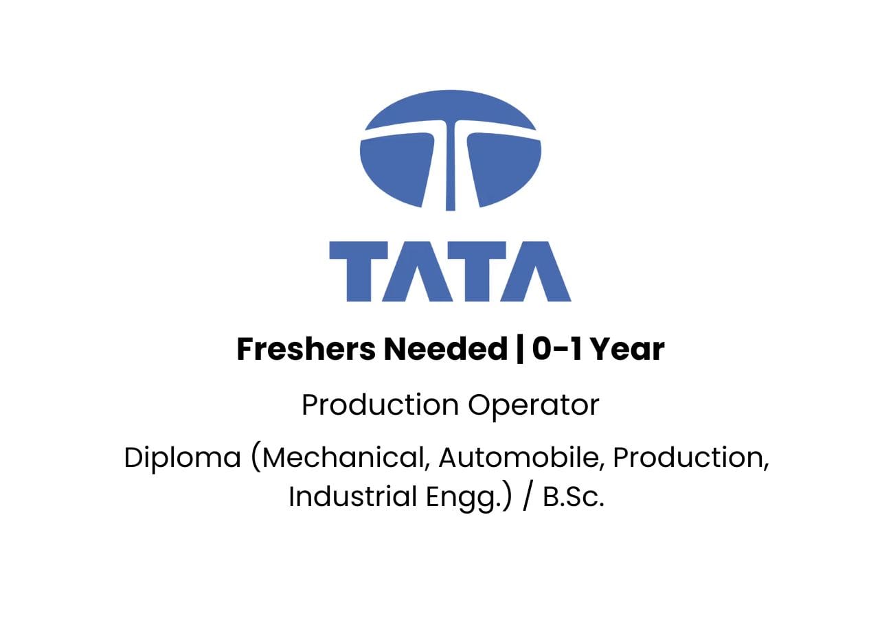 Production Operator Jobs in Pune – Tata AutoComp Hiring Freshers