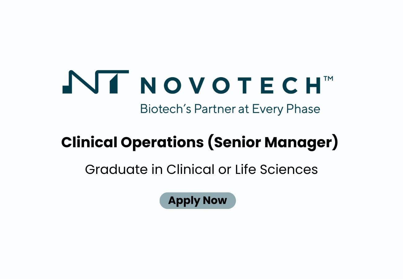 Novotech Hiring For Clinical Operations (Senior Manager) 