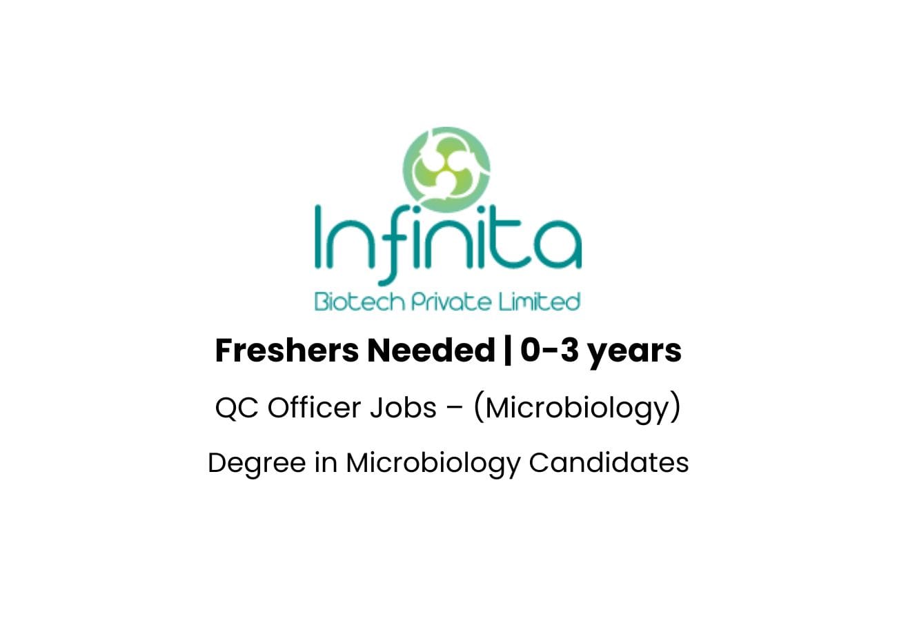 Freshers & Experienced QC Officer Jobs – Microbiology | Vadodara Biotech Company