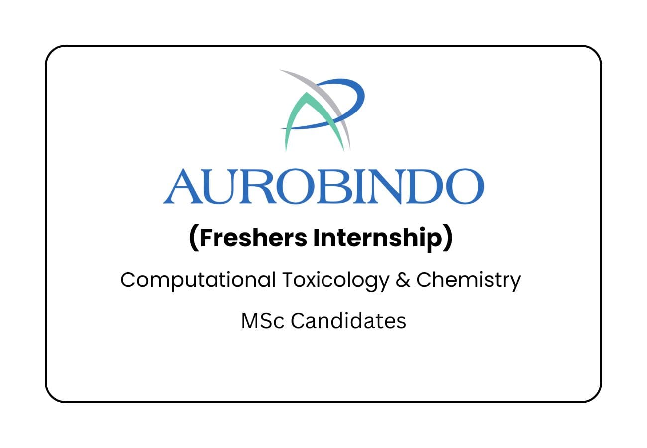 Aurobindo Pharma Internship 2025 – MSc Organic Chemistry Freshers Apply Now!