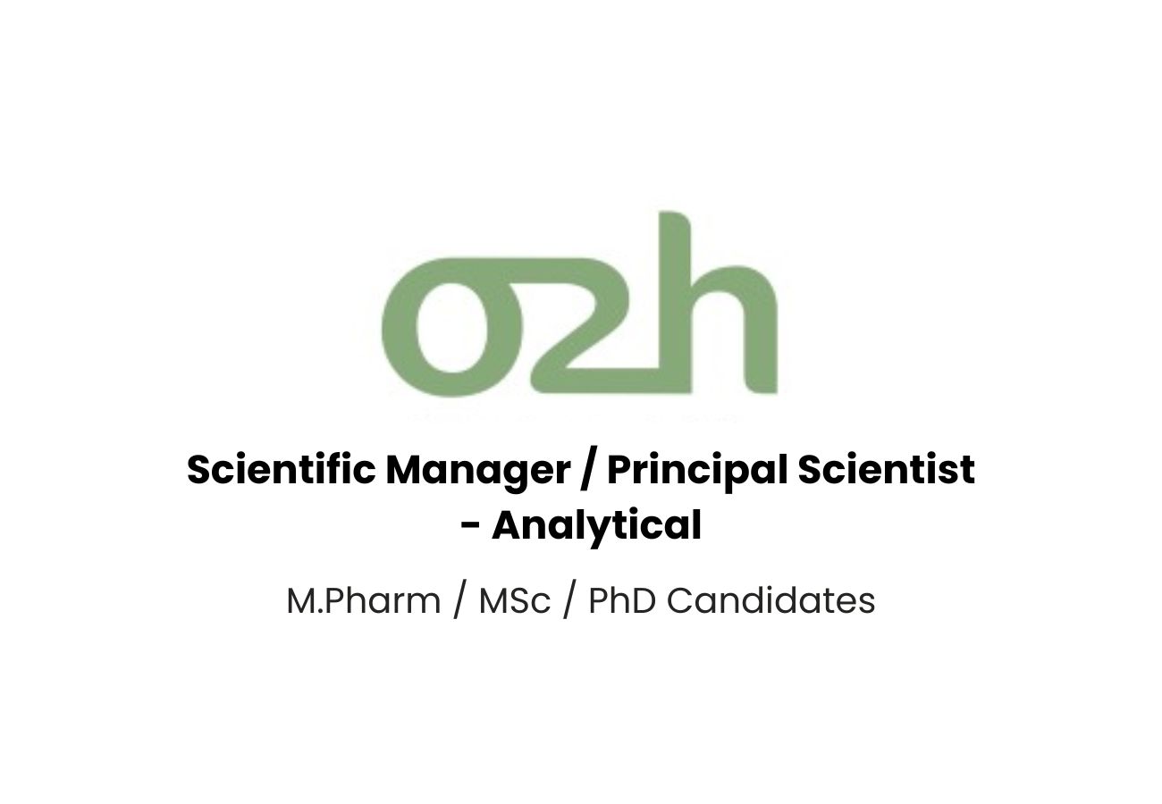 Principal Scientist Job in Ahmedabad - HPLC/LC-MS/SFC Expert Needed | o2h Group