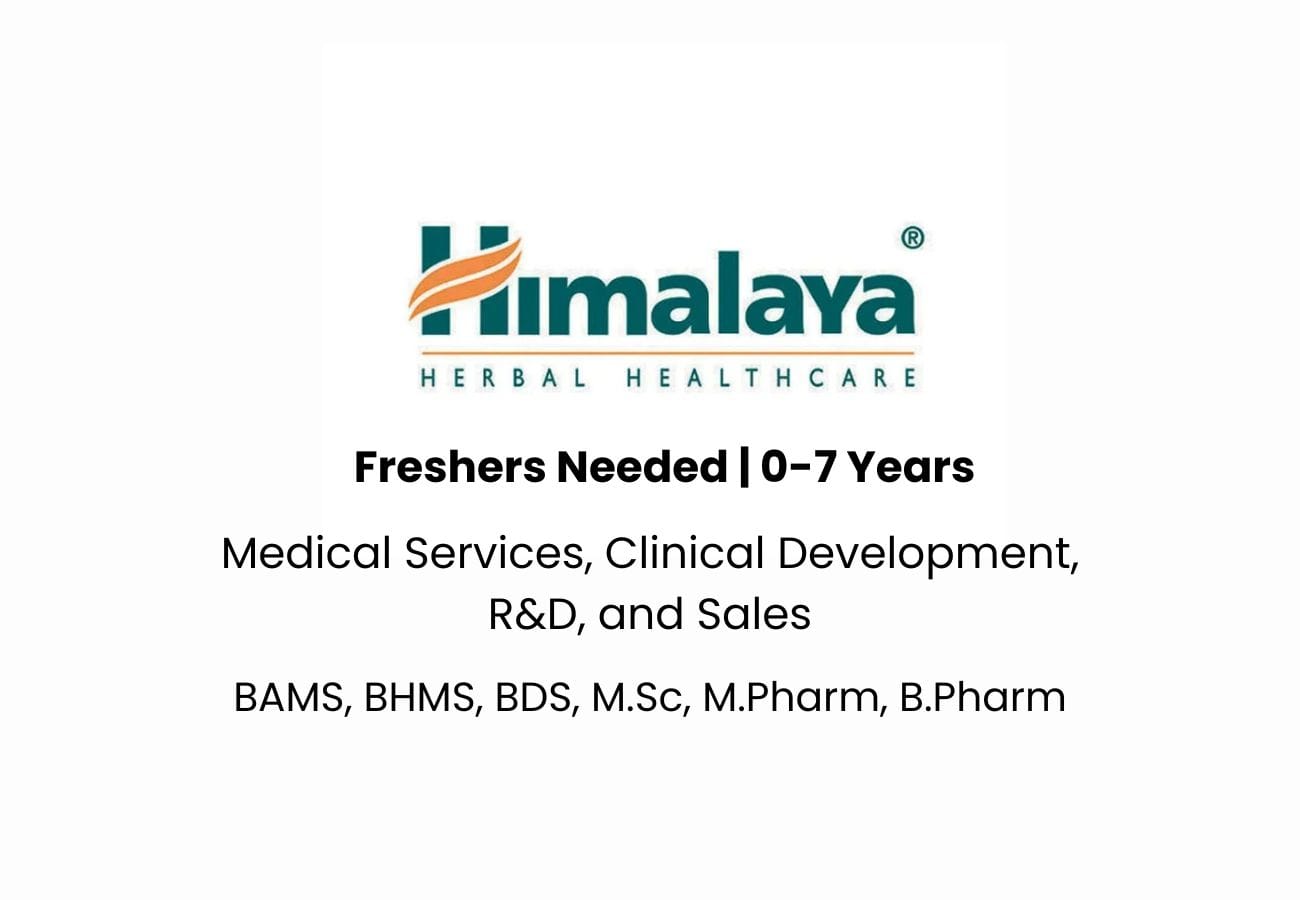 Himalaya Wellness Jobs for Medical Representatives & R&D – Apply Now!